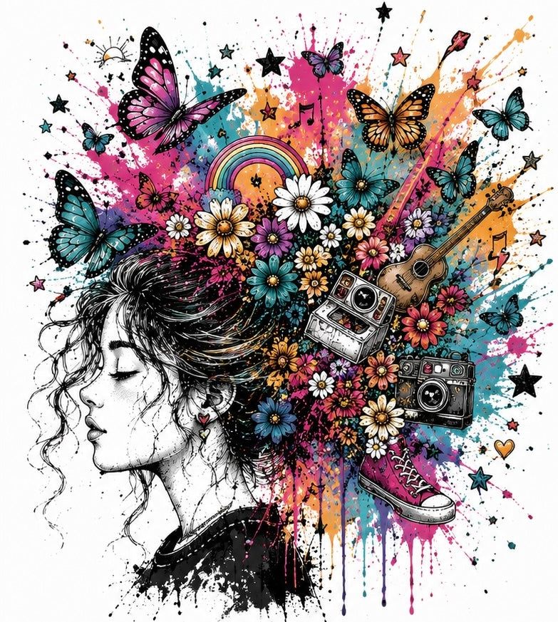 Color Explosion Graphic Tee