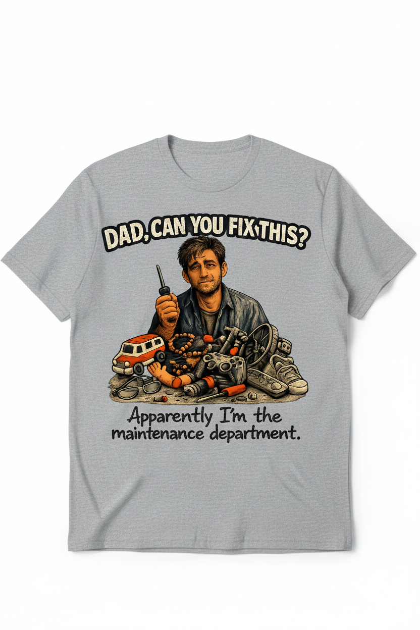 Dad Can You Fix This funny dad graphic tee