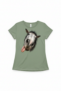 Funny Goofy Horse graphic tee