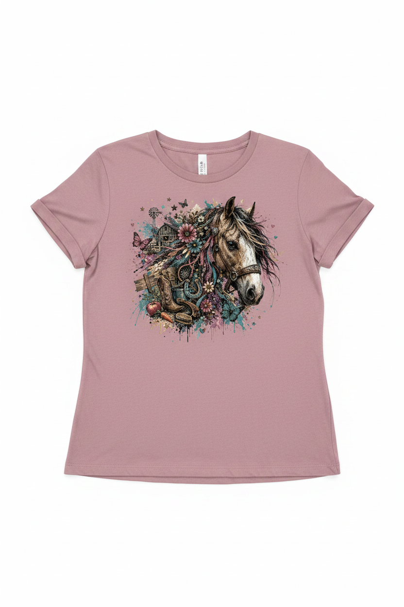 Horse Explosion - Dusty Rose