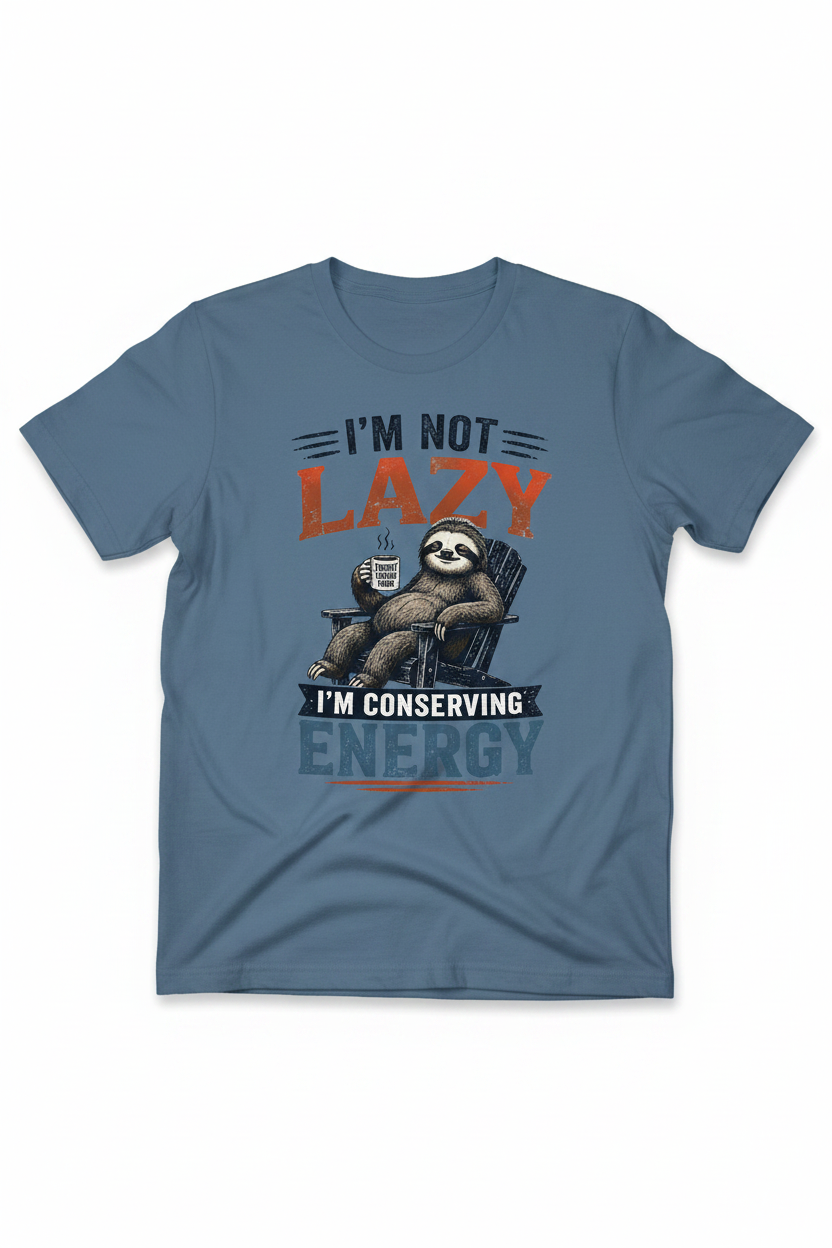 I'm Not Lazy - Steel Blue