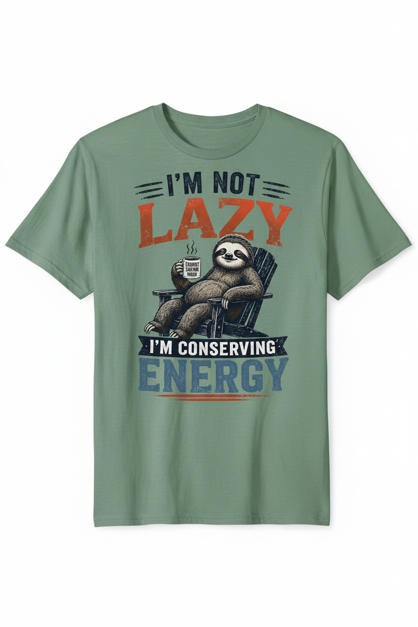 I'm Not Lazy - Vintage Jade Green