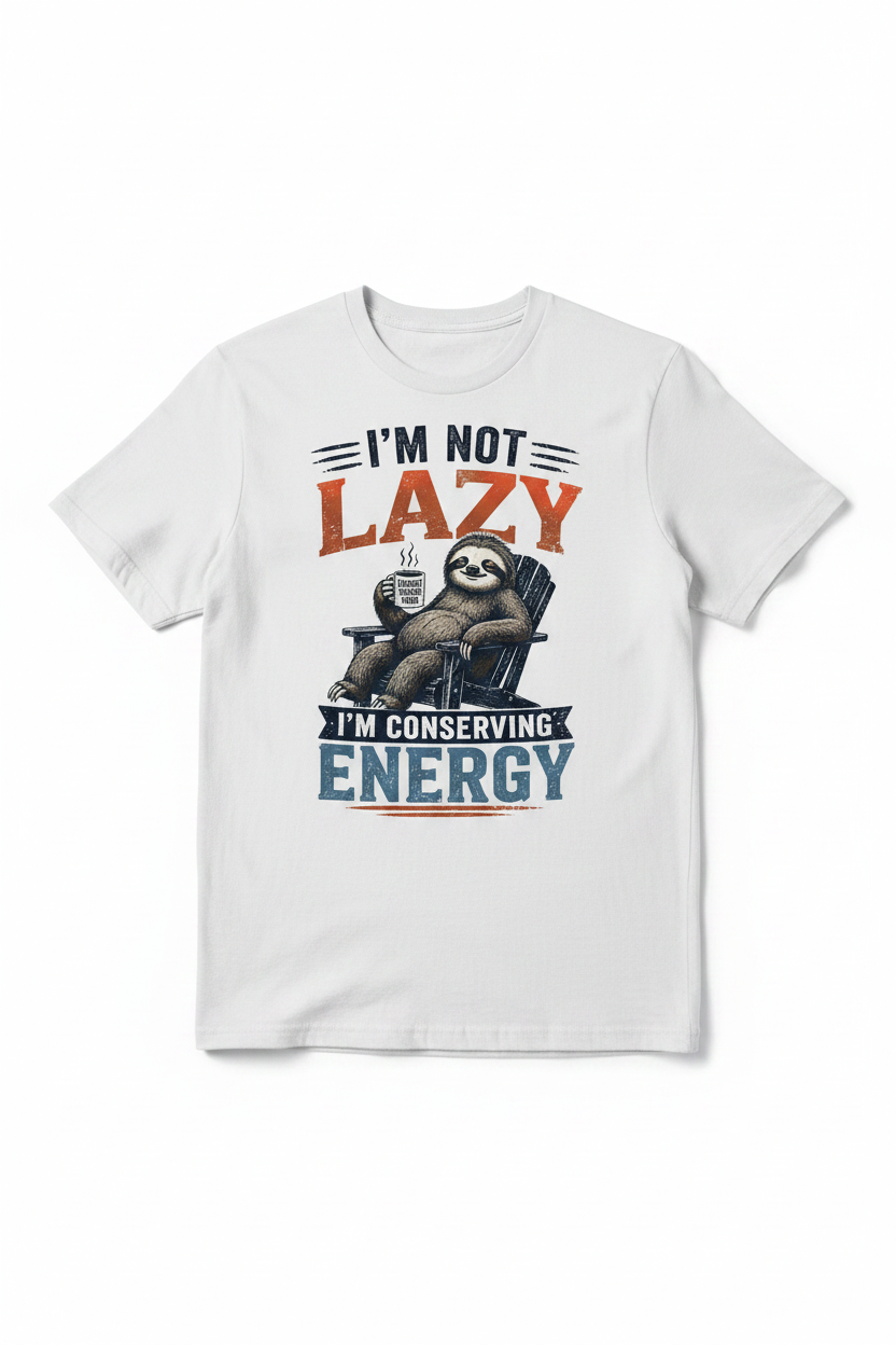 I'm Not Lazy - Vintage White